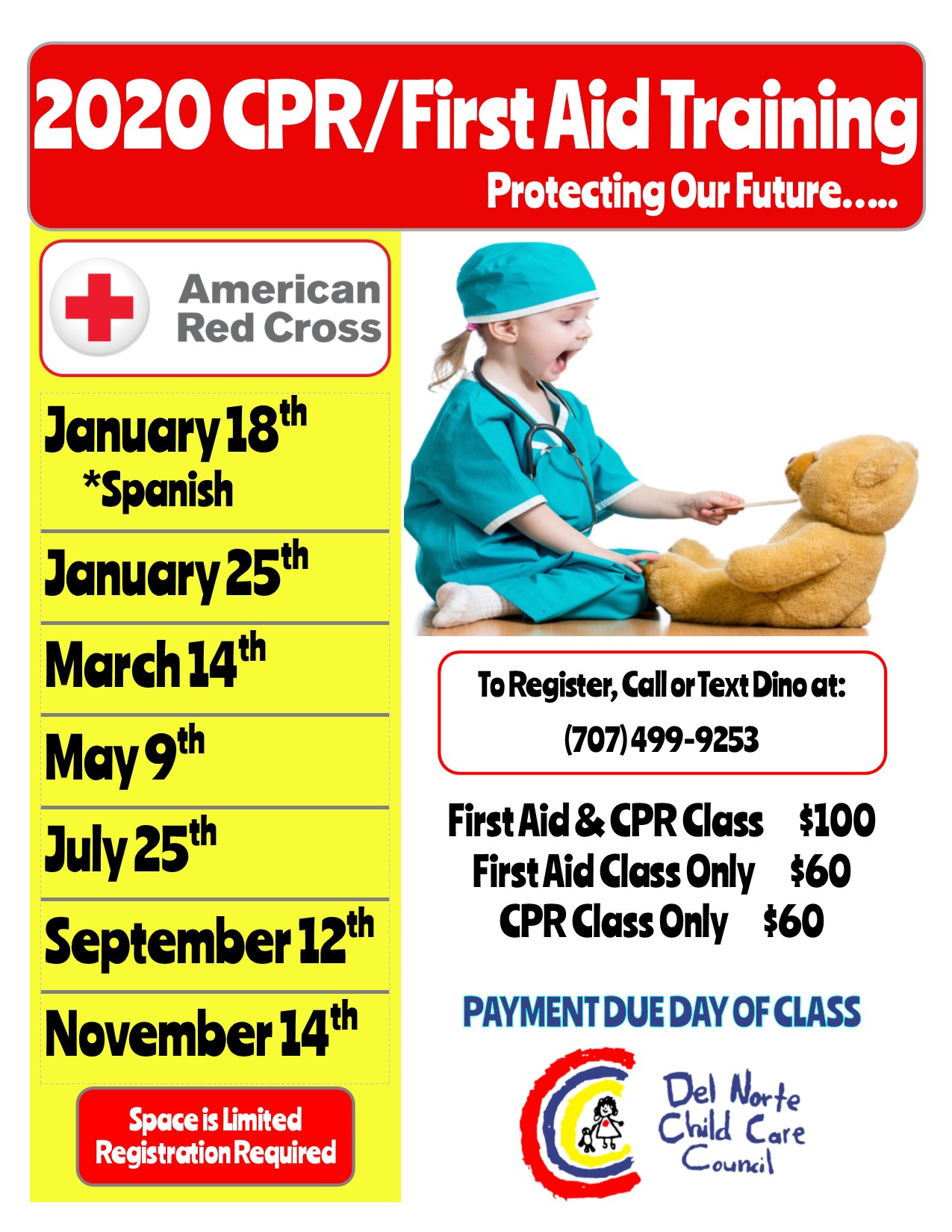 CPR & First Aid Training in SPANISH Del Norte Child Care Council