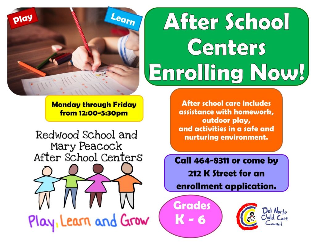 Redwood After School Center Del Norte Child Care Council